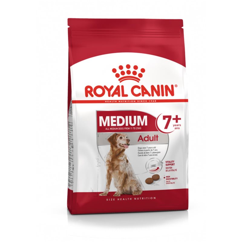 Royal Canin Medium Adult 7+ - Raçao seca para cão maduro de raça média
