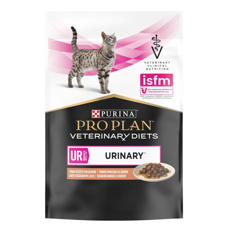 PRO PLAN Vet Diets UR Urinary - Alimento em molho para gato com problemas urinários - Salmão