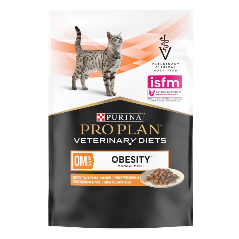 PRO PLAN Vet Diets OM Obesity Management - Alimento em molho para gato com excesso de peso