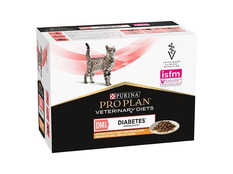 Pro Plan Vet Diets DM Diabetes Management - Alimento em molho para gato com diabetes