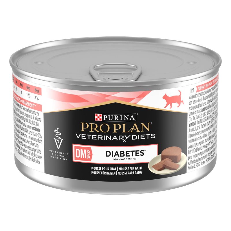 Pro Plan Vet Diets DM Diabetes Management - Alimento em patê para gato com diabetes