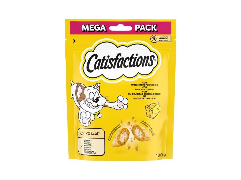 Catisfactions Queijo 180g - Snacks para Gatos - Petiscos lácteos