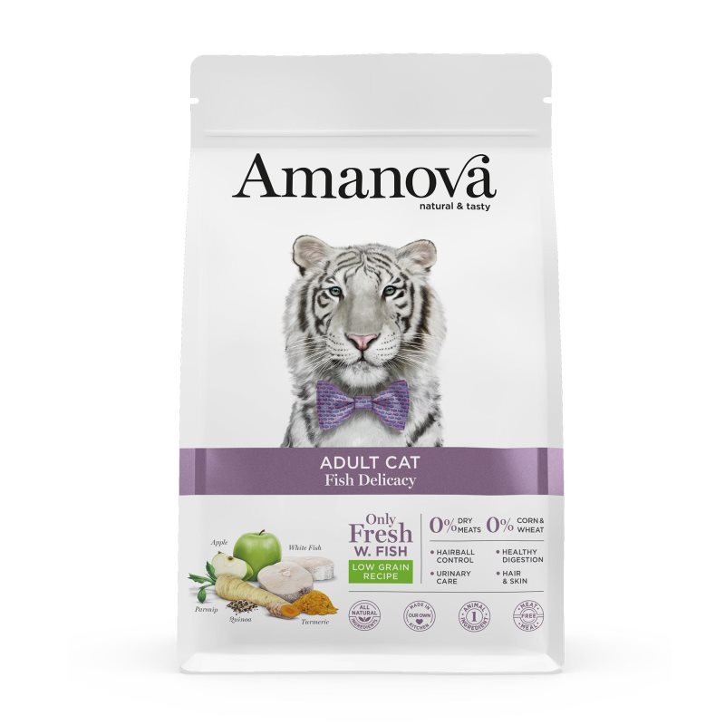 Amanova Gato Esterilizado Peixe Branco