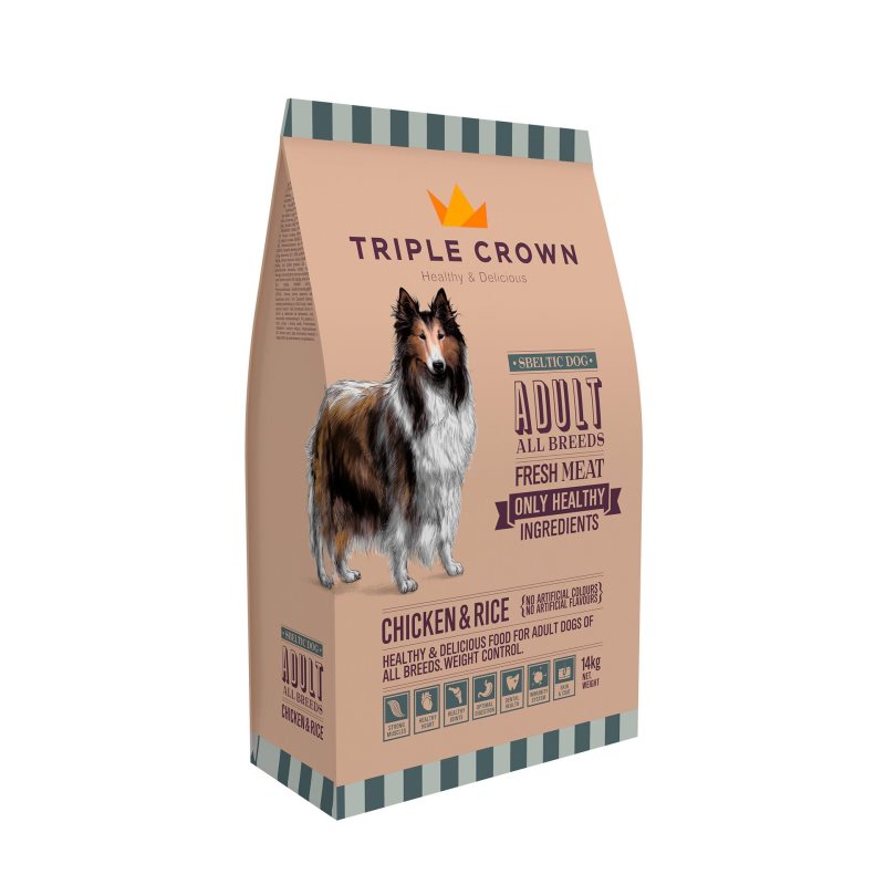 Triple Crown Sbeltic Dog - Ração seca Light para cão adulto - Frango