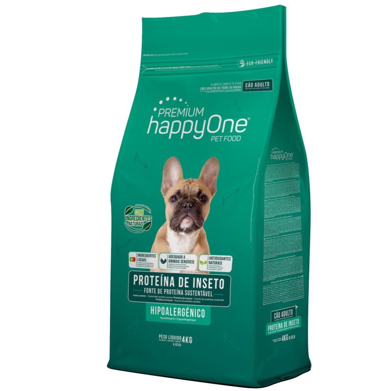 happyOne Premium Hipoalergénico para Cães Adultos - Proteína de Inseto